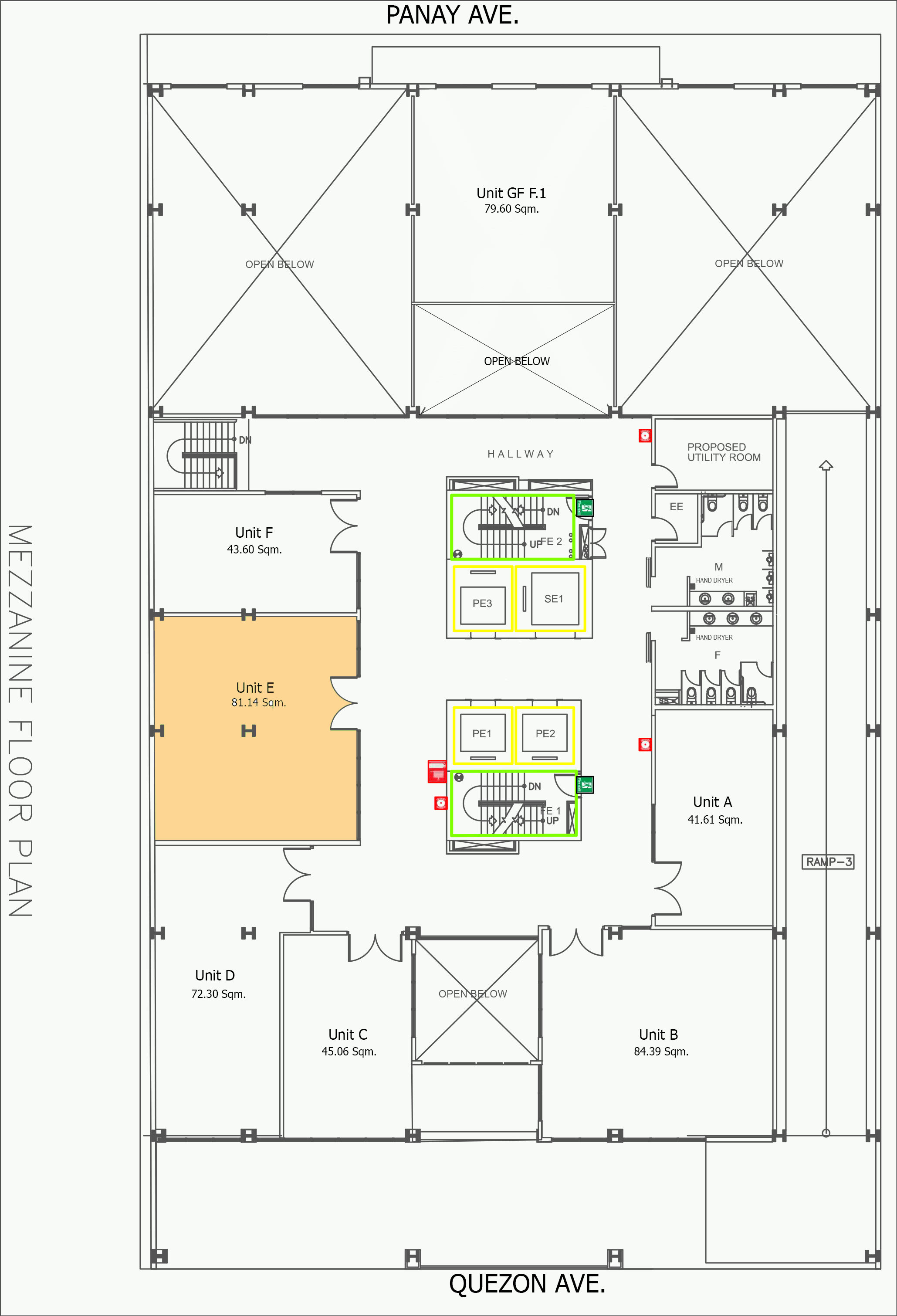 MEZZANINE FLOOR Unit E
